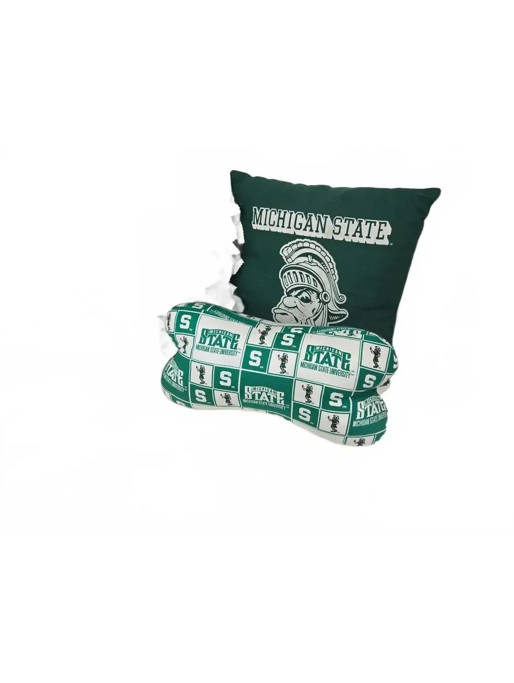 Michigan State Spartans Pillow and Wreath Lot